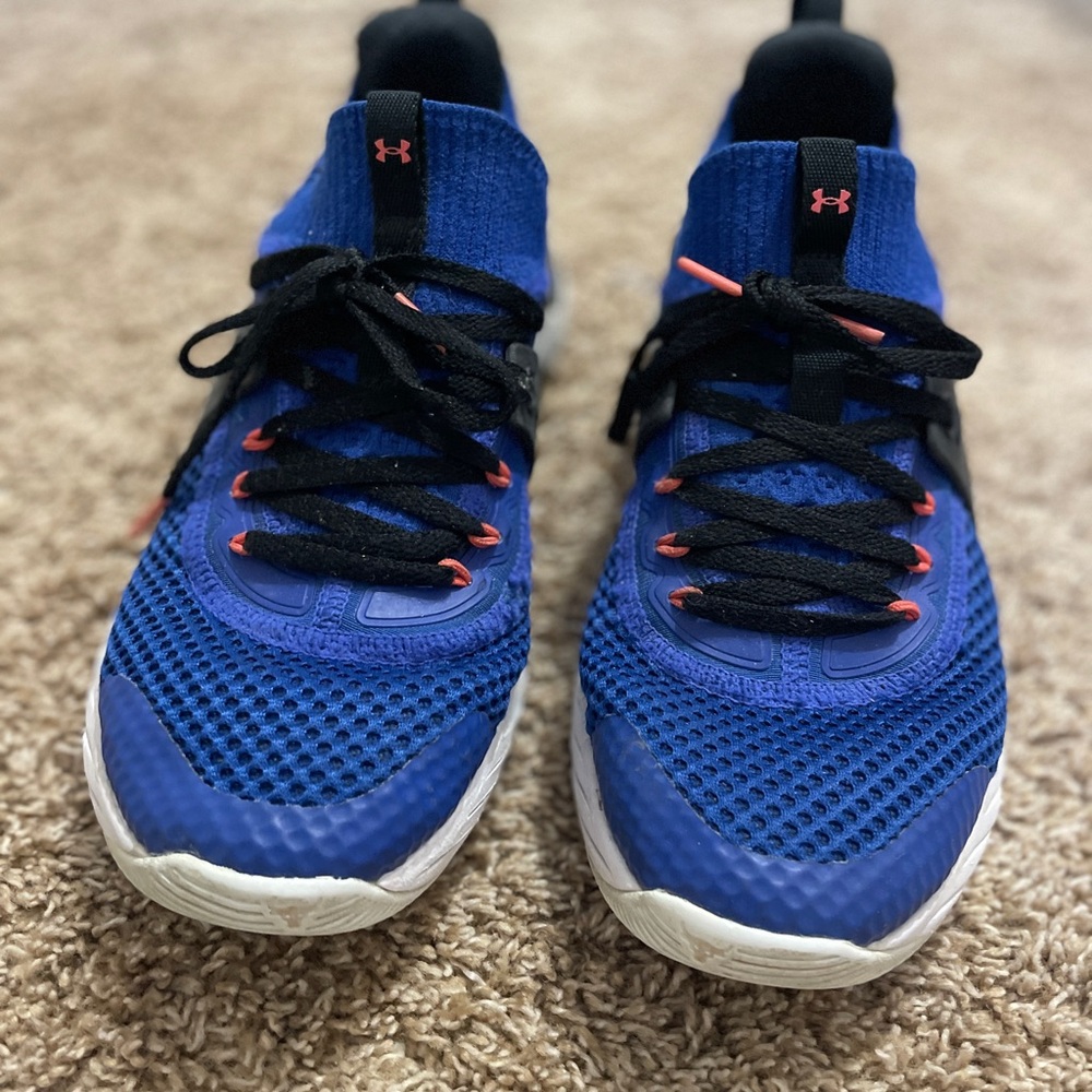 Under Armour Kids Blue and Black Sneakers